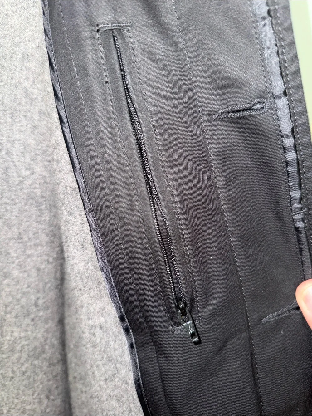 Banana Republic Dark Brown Men's Overcoat- hole on arm